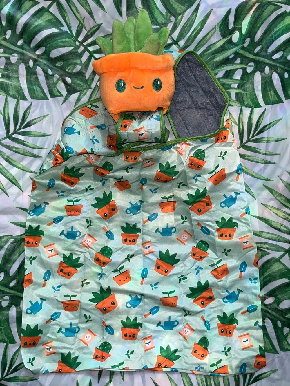 Tee Turtle Cacti Reusable Bag - Orange & Green